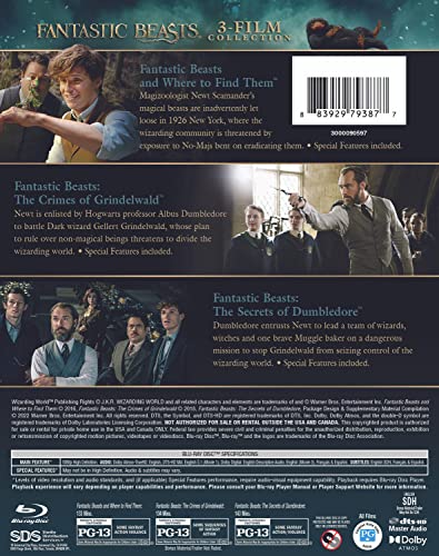 Fantastic Beasts 3-Film Collection (Blu-ray)