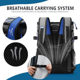 COOLREX Large Backpack Cooler 36 Can Cooler Backpack with 2 Insulated Compartments Leak Proof Waterproof Travel Backpack, Camping Beach Picnic Lunch Thermal Bag for Women and Men