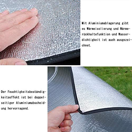 Camping Mat Foam Foil Blanket for Camping Foam Pad Insulating Foil Mat Sleeping Tent Pad Thermal Aluminum Camping mat for Reflecting Heat