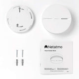 Netatmo Smart Smoke Alarm, 10-Years Battery life, Connected Smoke, Self-Testing, No Hub Necessary, Conforms to EN14604, NSA-UK,White,11.5 x 11.5 x 4.4 centimetres