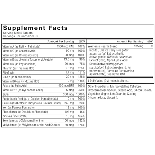 Force Factor Hair Growth Accelerator Soft Chews, Lustriva & Biotin to Promote Thicker, Stronger, Fuller Hair, Hair Growth Vitamins for Women, Clinically Studied + Women's Multivitamin with Iron, 60ct