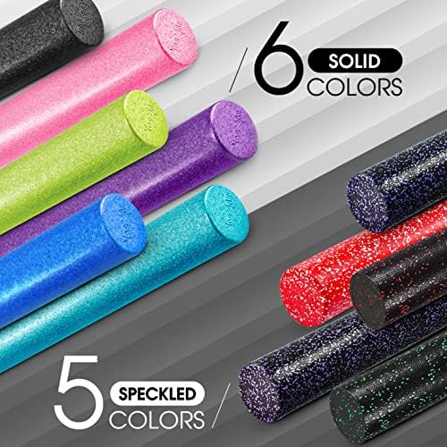 Yes4All High-Density Round Back Roller Foam, Exercise Foam Roller for Yoga, Pilates & Stretching - 12, 18, 24, 36 inch