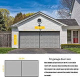 LIAMST Garage Door Screen for 16x8FT- 2 Car Garage Doors, Reinforced Fiberglass Door Screen,Stronger High Energy Magnets ， Magnetic Screen Door