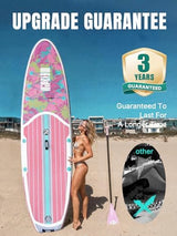 Niphean Inflatable Stand Up Paddle Board with SUP Accessories, Anti-Slip EVA Deck, 10’6’’ Inflatable Paddle Boards for Adults & Youth of All Skill Levels