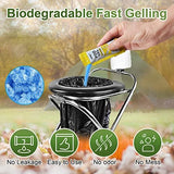 AOKE Portable Toilet Powder, Lemon 100 Pack Poo Gel for Camping Eco Absorbent Gel Liquid Waste Gelling and Deodorizing Powder, Emergency Toilet Waste Treatment for Outdoor Camping Hiking