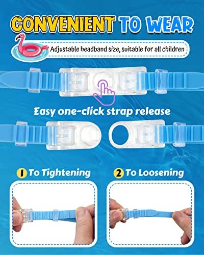 Rantizon Swim Goggles 2 Pack, Wide View Anti Fog&UV Swimming Goggles for Audlt, No Leaking Pool Accessories for Men Women Kid