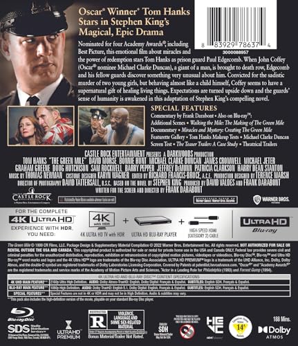 Green Mile, The (4K Ultra HD + Blu-ray) [4K UHD]