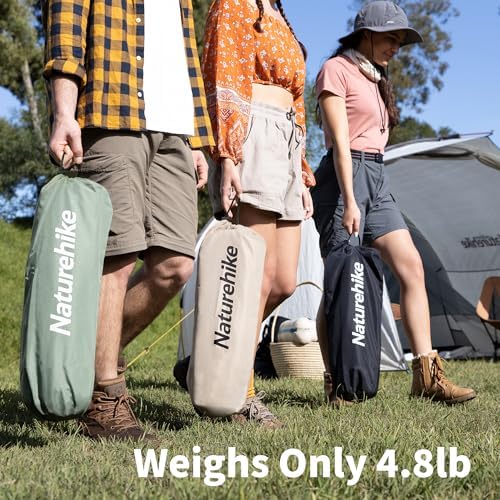 Naturehike GreenWild Camping Cot, Ultralight Folding Backpacking Cot, 60-Second Easy Set-Up, Supports 330lbs, Portable Camping Bed for Adults for Camping Hiking Travel Home