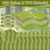 Sleeping Pad for Camping 2 Person, Backpacking Self Inflating Sleeping Pad Double 2 People Ultra Lightweight, Air Inflatable Foldable Camp Hiking Sleep Mat for Outdoor Tent 4 inch Thick, 78 x 55 inch