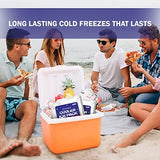 GURIN Reusable Ice Packs for Lunch Box/Coolers, Bag, or Backpack Coolers - Cold Up to 8-12 Hours Long Lasting for Camping Picnic, Outdoor Activities, Food Delivery