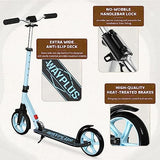 Kick Scooter for Ages 6+,Kid, Teens & Adults. Max Load 240 LBS. Foldable, Lightweight, 8IN Big Wheels for Kids, Teen and Adults, 4 Adjustable Levels. Bearing ABEC9