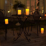 Homemory 6" 8" 10" x 4" Waterproof Outdoor Flameless Candles, Battery Operated Flickering LED Pillar Candles with Remote and Timers for Indoor, Plastic, Ivory White