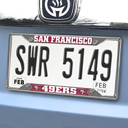 FANMATS NFL Unisex-Adult NFL License Plate Frame