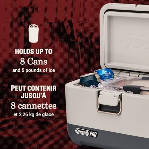 Coleman Pro 9qt Ultra-Light Premium Hard Cooler Lunchbox, Extra-Thick Insulation Keeps Ice for Days