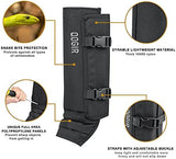 QOGIR Snake Gaiters for Hunting: Durable Snake Guards, Snake Gaiter Leggings for Men & Women, Snake Bite Protection for Lower Legs, Snake Proof Gaiters with Adjustable Size