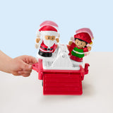 Fisher-Price Little People Toddler Toy Musical Christmas Train with Santa Elf & Reindeer Figures for Pretend Play Kids Ages 1+ Years