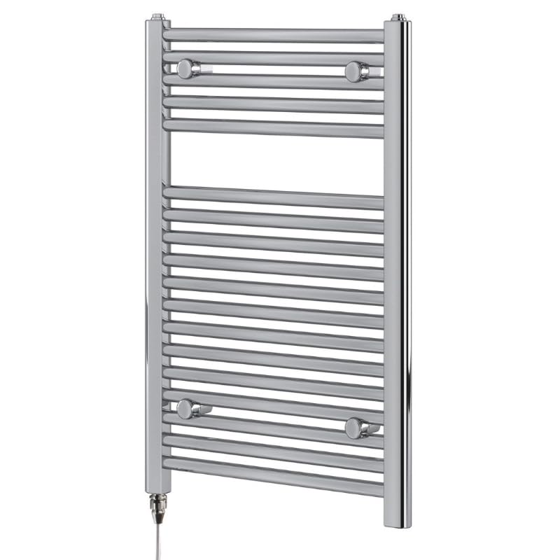 Newark Chrome Electric Towel Radiator | Towel Warmer Radiator Rail | Bathroom Heated Towel Ladder Rail | 770 x 500