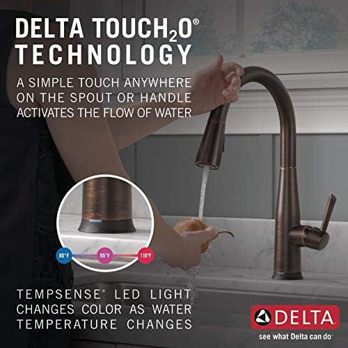 Delta 9113T-RB-DST Essa Kitchen Faucet, Touch2O, Venetian Bronze