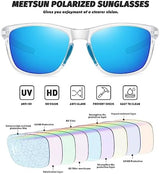 MEETSUN Polarized Sports Sunglasses for Women Men Driving Running Cycling Fishing Sun Glasses UV400 Protection