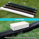 11.5ft Long Gutter Downspout Extensions Flexible, Drain Downspout Extender, Down Spout Drain Extender, Gutter Connector Rainwater Drainage, Extendable from 2.6ft to 11.5ft(Brown)