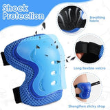 BOSONER Kids/Youth Knee Pad Elbow Pads Guards Protective Gear Set for Roller Skates Cycling BMX Bike Skateboard Inline Skatings Scooter Riding Sports