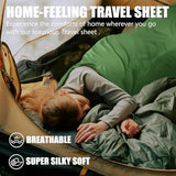 Frelaxy Ultralight Sleeping Bag Liner - Lighter & Compact, 3 Sizes Travel Sheets & Adult Sleep Sack, Comfy Breathable & Cooling & Silky Soft, Quick-Drying, for Backpacking, Hotel, Camping, Hostels