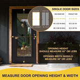 Magnetic Screen Door - Fit for Door Size:38x82 Inch, Screen Itself Size:40" x 84", Hands Free Mesh Partition,Heavy Duty Screen Door Mesh Curtain Keeps Bugs Out, Frame Hook & Loop, Pet and Kid Friendly