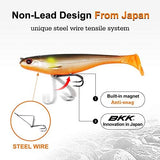 TRUSCEND Pre-Rigged Soft Fishing Lures, Well-Made Easy Catching Lures for Family Fishing, Great Action Swimbaits with Spinner, All-Conditions Fishing Gear for Bass Trout Walleye, Crappie Fishing Jigs