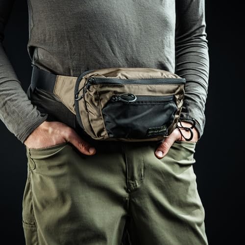 Eberlestock Bando Bag - Tactical Men's Fanny Pack w/Adjustable Waist Belt, Zippered Pockets, Compact Lightweight Belt Bag