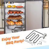 Aupoko 9907120011 Smoker Heating Element, Stainless Steel BBQ Heating Tube Grill Parts Compatible with MB20071117, MB26073519, 20070213, 20072115 (220-230V/800W)