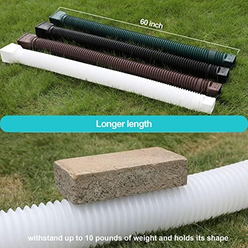 White 1-Pack Rain Gutter Downspout Extensions Flexible, Drain Downspout Extender,Down Spout Drain Extender, Gutter Connector Rainwater Drainage,Extendable from 21 to 68 Inches
