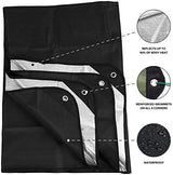 Arcturus Heavy Duty Survival Blanket – Insulated Thermal Reflective Tarp - 60" x 82". All-Weather, Reusable Emergency Blanket for Car or Camping (Black)