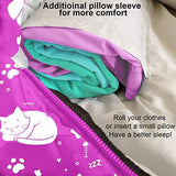 KidzAdventure Mummy Style 32 – 59F Kids Sleeping Bag with Pillow Sleeve, 4 Season, Lightweight and Backpacking Style, Ideal for Camping, Sleepover, Boys, Girls, Youth and Toddlers