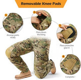 Men's Combat Pants with Knee Pads Tactical Outdoor Military Camouflage Paintball