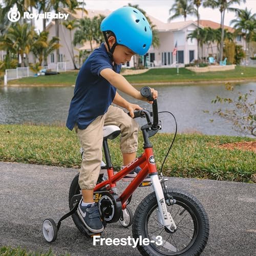 RoyalBaby Kids Bike EZ Freestyle Training Free Balance to Pedal Easy Learning Bicycle, 12-18 Inch for Toddlers to Big Kids