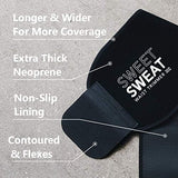 Sports Research® Sweet Sweat Waist Trimmer - Premium Sweat Enhancing Fitness Belt for Women & Men - 5 Adjustable Sizes