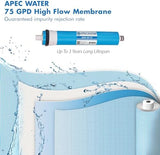 APEC Water Systems FILTER-MAX-ES75 75 GPD High Capacity Complete Replacement Filter Set For Essence Series Reverse Osmosis Water Filter System Stage 1-5