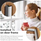 BBTO Weather Stripping Door Seal Strip Kerf Soundproof Strip V-Shaped Q Foam Weather Stripping Exterior Door Frame for Summer Windows Large Gap Seal and Easy Installation(40 Feet,White)