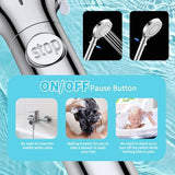 Shower Head with Handheld, Filtered Shower Head with 80" Extra Long Hose, 20-Stage Filter for Softening Hard Water to Improve Hair and Skin Problems