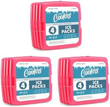 Cool Coolers by Fit + Fresh, Reusable & Long-Lasting Slim Ice Packs, Cold Packs for Lunch Boxes, Ice Packs for Lunch Bags