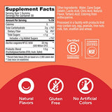 OLLY Probiotic + Prebiotic Gummy, Digestive Support and Gut Health, 500 Million CFUs, Fiber, Adult Chewable Supplement for Men and Women, Peach, 30 Day Supply - 30 Count