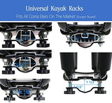 Taelakeni 2 Pairs Kayak Carrier Racks, Universal Cars Kayak Roof J Bar Rack