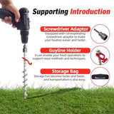 Ground Anchors Aluminum Tent Stakes Heavy Duty Tent Anchors for Swing Set Anchors Screw in kit for Securing Animals,Tents, Canopies, Sheds,Amusement Facilities,Swing Sets Outdoor-18 Packs