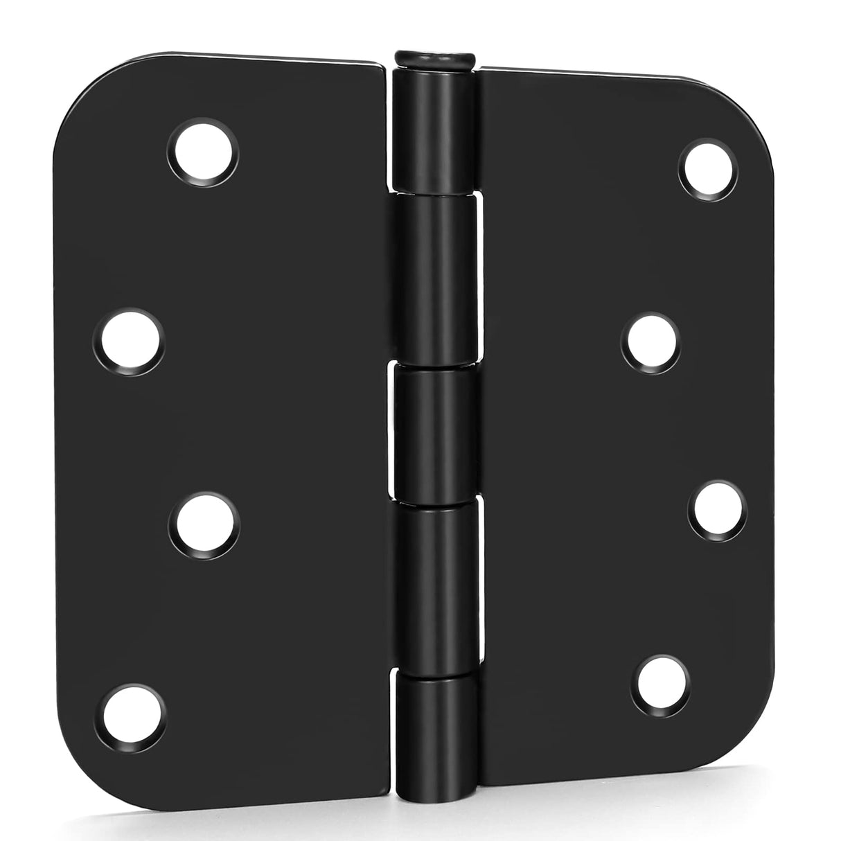 goldenwarm 12 Pack Interior and Exterior Door Hinges, Matte Black Door Hinges 4 inch x 4 inch with 5/8" Radius Corners