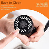 Kitchen Faucet Head Replacement Black, with 15 Adapters Plastic Pull Down Faucet Spray Head, 3 Modes Pull Out Kitchen Sink Sprayer Nozzle, Matte Black