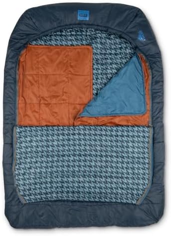 Kelty Tru.Comfort Doublewide 20 Degree Sleeping Bag – Two Person Synthetic Camping Sleeping Bag for Couples & Family Camping