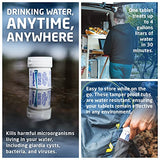 Aquatabs 397mg Water Purification Tablets (100 Pack). Water Filtration System for, Camping, Boating, Emergencies, Survival, RVs, and Marine-Use. Easy to Use Treatment and Disinfection.