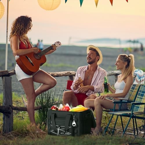 Maelstrom Soft Sided Cooler Bag, 30/40 Can Collapsible Insulated Ice Chest, Large Leakproof Camping & Travel Cooler for Kayaking & Beach