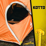 Fstop Labs 20 Pack Large 10 inch Outdoor Tent Stakes Heavy Duty Screw Style for Camping, Hiking, Ultimate Ground Stakes Ground Anchors Pegs