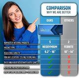 Powerful Magnetic Vent Air & Heat Deflector (2 Pack) for Ceiling, Floor and Wall - Will Never Fall Off - Adjustable from 9.2” to 16” - Super Strong Neodymium Magnets (Upgraded Design) | Patent Pending
